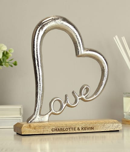 Personalised Love Heart Ornament - ItJustGotPersonal.co.uk