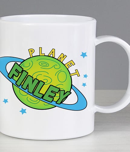 Personalised Space Plastic Mug - ItJustGotPersonal.co.uk