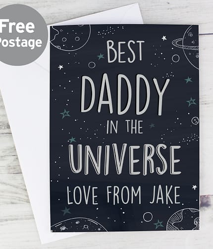 Personalised Best... In The Universe Card - ItJustGotPersonal.co.uk