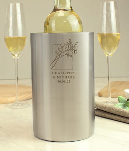 Personalised Botanical Wine Cooler - ItJustGotPersonal.co.uk