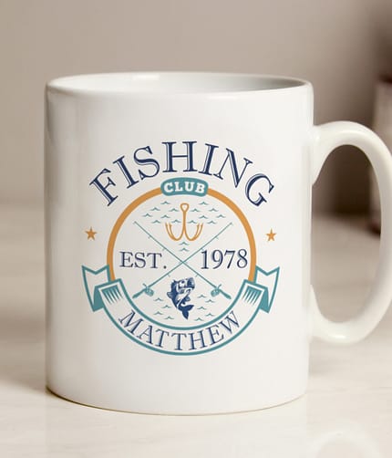 Personalised Fishing Club Mug - ItJustGotPersonal.co.uk