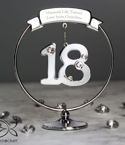 Personalised Crystocraft 18th Celebration Ornament - ItJustGotPersonal.co.uk