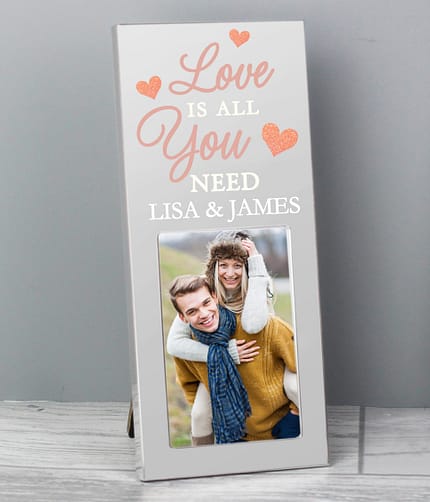 Personalised 'Love is All You Need' 2x3 Photo Frame - ItJustGotPersonal.co.uk