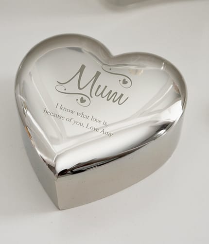 Personalised Mum Swirls & Hearts Trinket Box - ItJustGotPersonal.co.uk