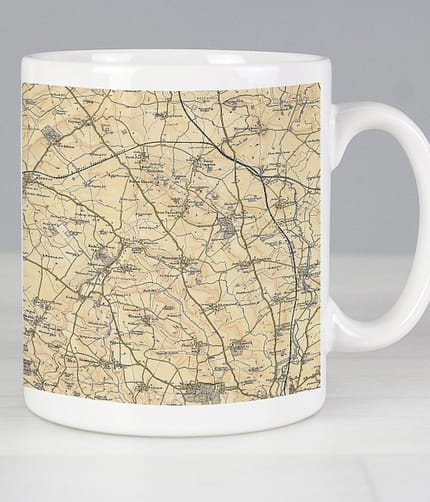 Personalised 1896 - 1904 Revised New Map Mug - ItJustGotPersonal.co.uk