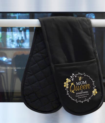 Personalised Queen Bee Oven Gloves - ItJustGotPersonal.co.uk