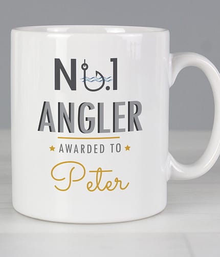 Personalised No.1 Angler Mug - ItJustGotPersonal.co.uk