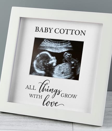 Personalised All Things Grow Baby Scan Frame - ItJustGotPersonal.co.uk