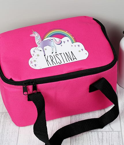 Personalised Unicorn Lunch Bag - ItJustGotPersonal.co.uk