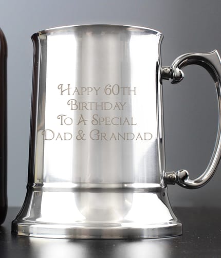 Personalised Bold Message Stainless Steel Tankard - ItJustGotPersonal.co.uk