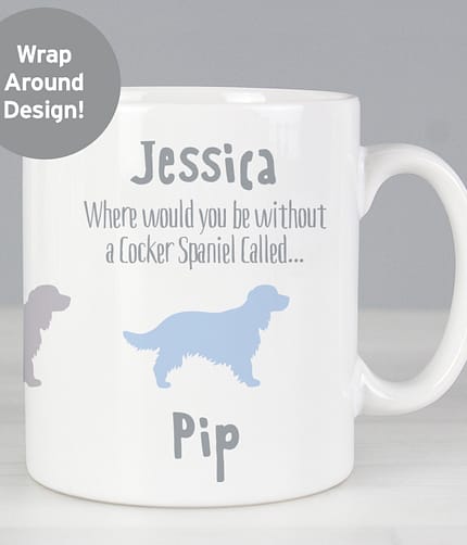 Personalised Cocker Spaniel Dog Breed Mug - ItJustGotPersonal.co.uk