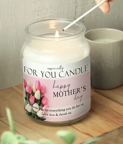 Personalised Especially For You Mothers Day Large Scented Jar Candle - ItJustGotPersonal.co.uk