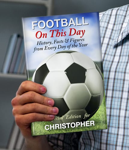 Personalised Football On This Day Book - ItJustGotPersonal.co.uk