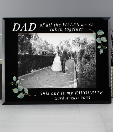 Personalised 'Of All The Walks' 5x7 Glass Wedding Frame - ItJustGotPersonal.co.uk