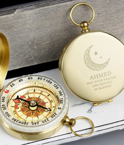 Personalised Eid and Ramadan Keepsake Compass - ItJustGotPersonal.co.uk