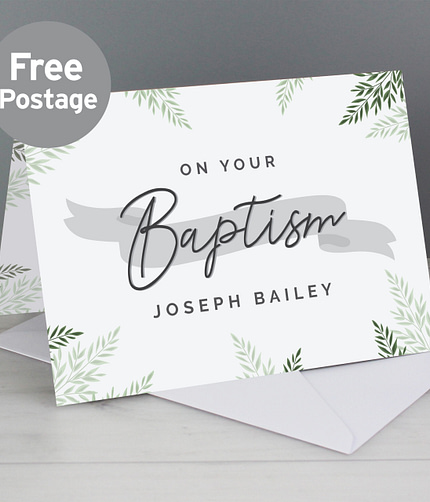 Personalised Baptism Card - ItJustGotPersonal.co.uk