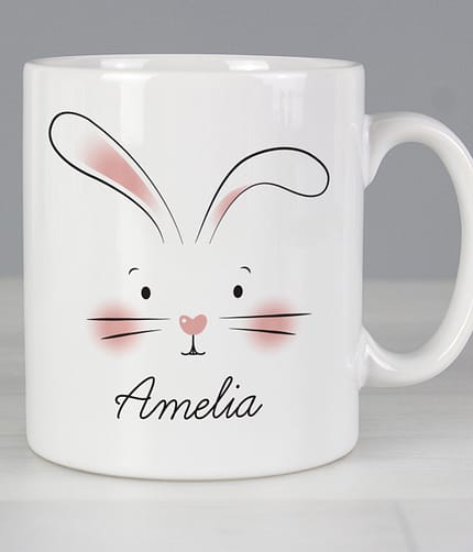 Personalised Bunny Features Mug - ItJustGotPersonal.co.uk