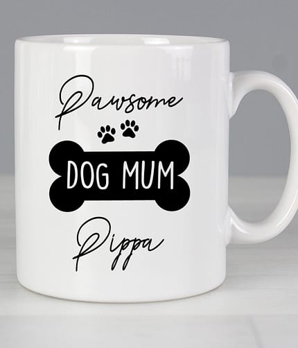 Personalised Pawsome Dog Mum Mug - ItJustGotPersonal.co.uk
