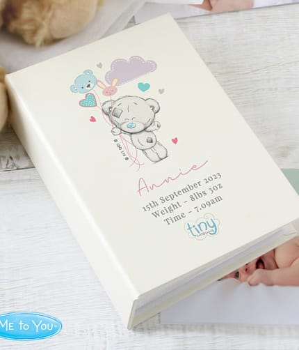 Personalised Tiny Tatty Teddy Pink 6x4 Photo Album with Sleeves - ItJustGotPersonal.co.uk