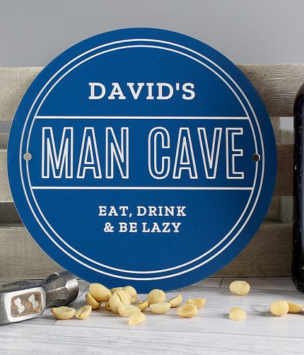 Personalised Man Cave Heritage Plaque - ItJustGotPersonal.co.uk