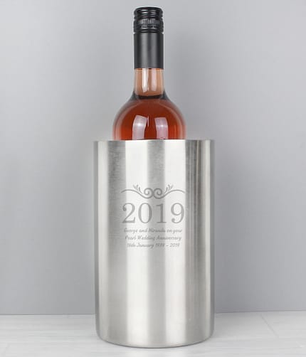 Personalised Number Frame Wine Cooler - ItJustGotPersonal.co.uk