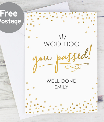 Personalised You Passed! Card - ItJustGotPersonal.co.uk