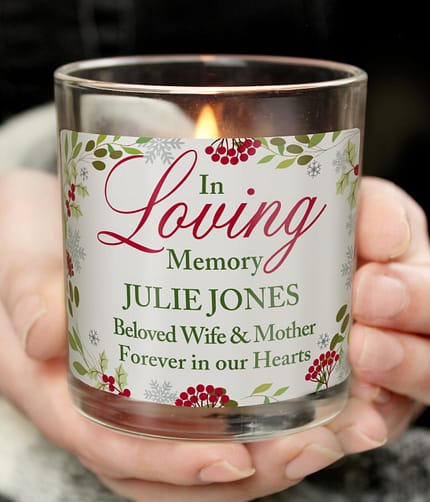 Personalised In Loving Memory Scented Jar Candle - ItJustGotPersonal.co.uk