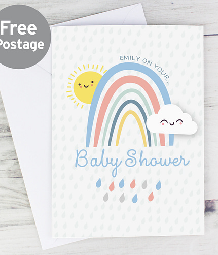 Personalised Baby Shower and New Baby Card - ItJustGotPersonal.co.uk