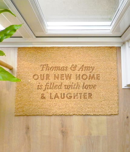Personalised Free Text Rectangle Indoor Doormat - ItJustGotPersonal.co.uk