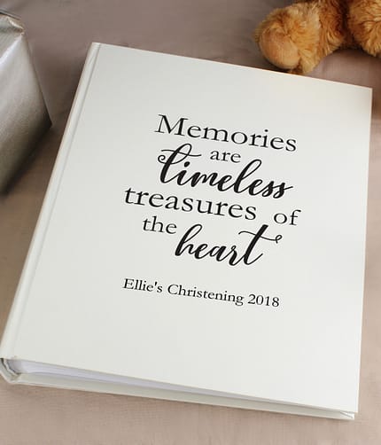 Personalised 'Memories are Timeless' Traditional Photo Album - ItJustGotPersonal.co.uk