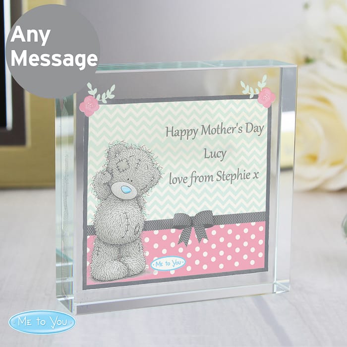Personalised Me To You Pastel Polka Dot for Her Crystal Token - ItJustGotPersonal.co.uk