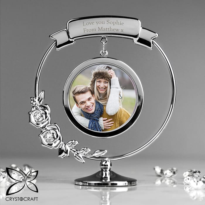 Personalised Crystocraft Photo Frame Ornament - ItJustGotPersonal.co.uk