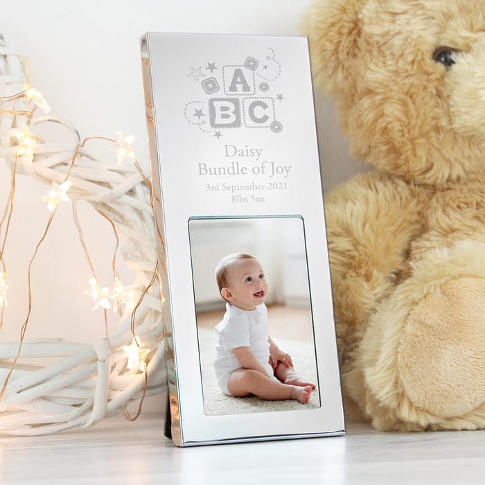 Personalised ABC Small 2x3 Silver Photo Frame - ItJustGotPersonal.co.uk
