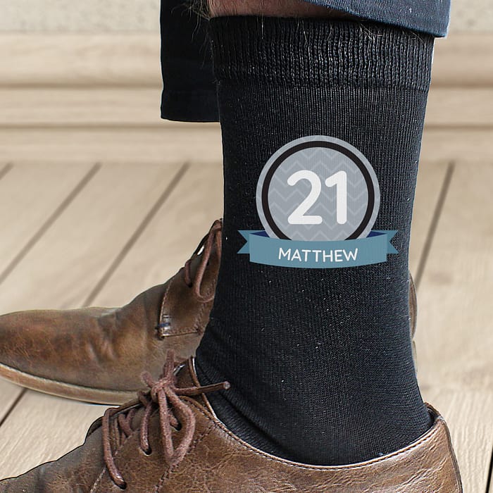 Personalised Birthday Men's Socks - ItJustGotPersonal.co.uk
