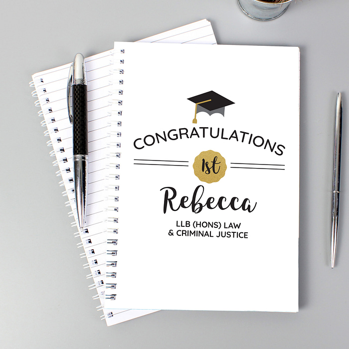 Personalised Graduation A5 Notebook - ItJustGotPersonal.co.uk