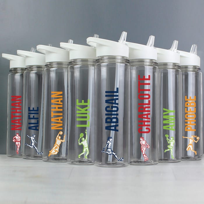 Personalised Sports Name Only Water Bottle - ItJustGotPersonal.co.uk