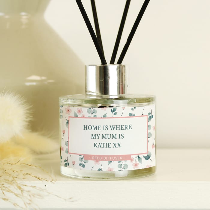 Personalised  Floral Reed Diffuser - ItJustGotPersonal.co.uk