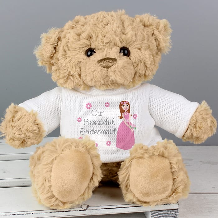 Fabulous Bridesmaid Teddy Bear - ItJustGotPersonal.co.uk