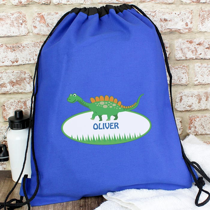 Personalised Dinosaur Kit Bag - ItJustGotPersonal.co.uk