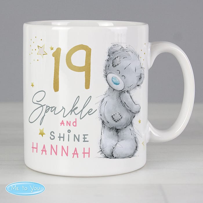 Personalised Me To You Sparkle & Shine Birthday Mug - ItJustGotPersonal.co.uk