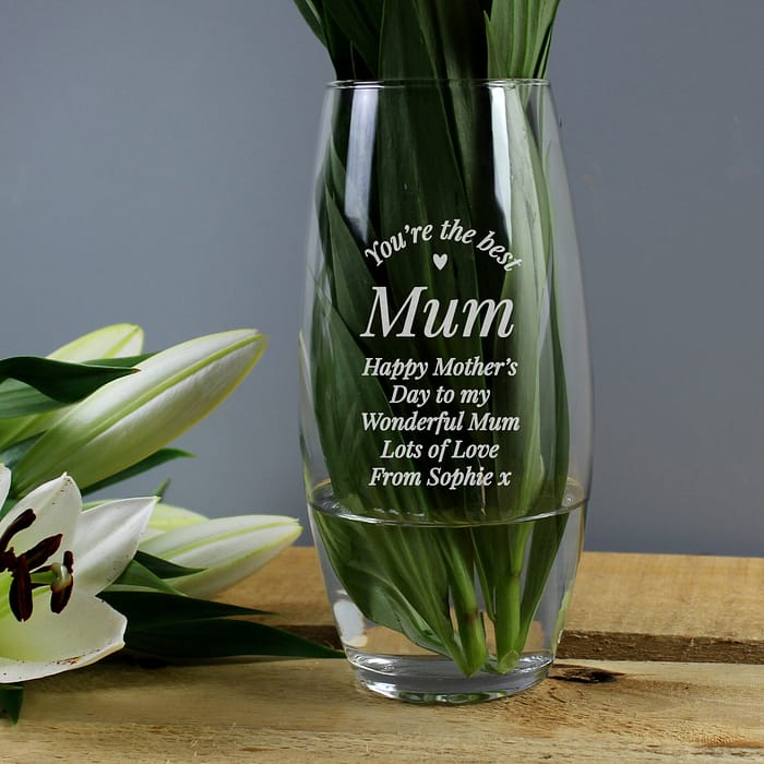 Personalised You Are The Best Bullet Vase - ItJustGotPersonal.co.uk