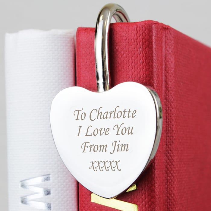 Personalised Silver Heart Bookmark - ItJustGotPersonal.co.uk