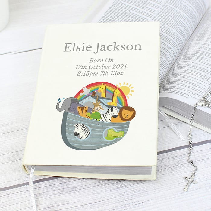 Personalised Noahs Ark Holy Bible - Eco-friendly - ItJustGotPersonal.co.uk