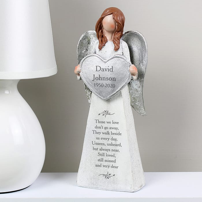Personalised Memorial Angel Ornament - ItJustGotPersonal.co.uk