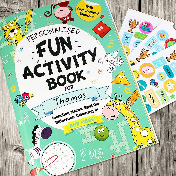 Personalised Activity Book with Stickers - ItJustGotPersonal.co.uk