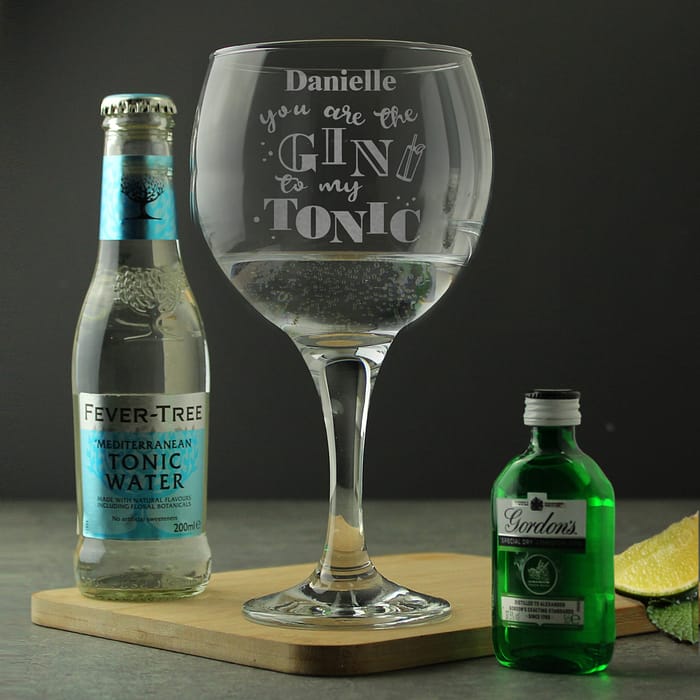 Personalised Gin To My Tonic Gin Set - ItJustGotPersonal.co.uk
