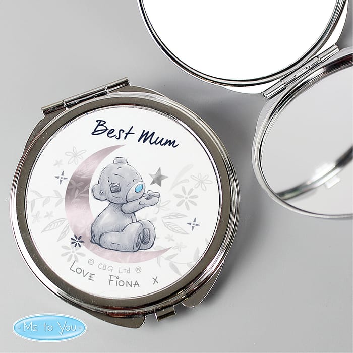 Personalised Moon & Stars Me To You Compact Mirror - ItJustGotPersonal.co.uk