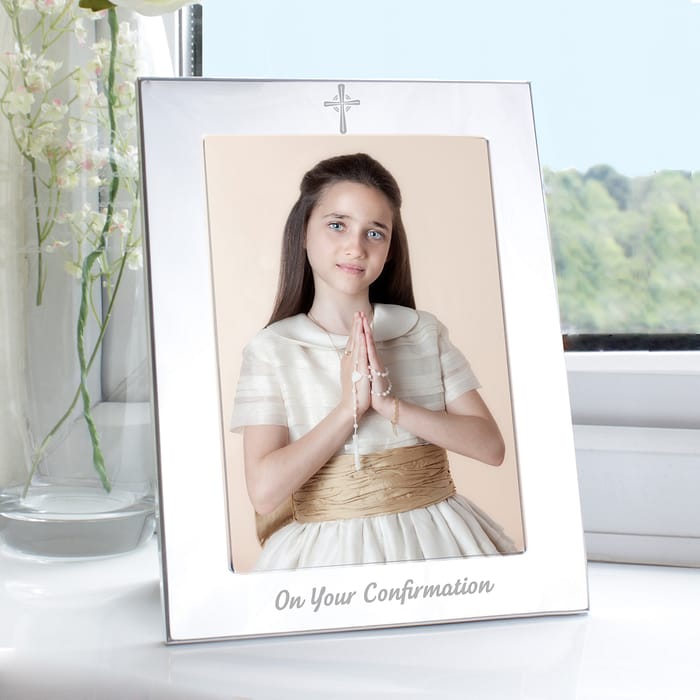 Silver 5x7 Confirmation Photo Frame - ItJustGotPersonal.co.uk