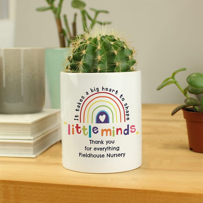 Personalised Shape Little Minds Ceramic Storage Pot - ItJustGotPersonal.co.uk