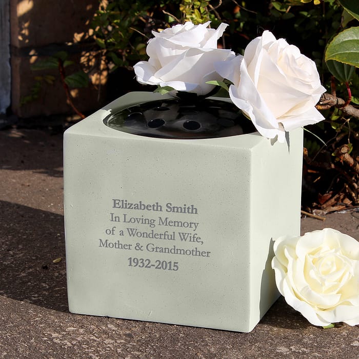 Personalised Memorial Vase - ItJustGotPersonal.co.uk